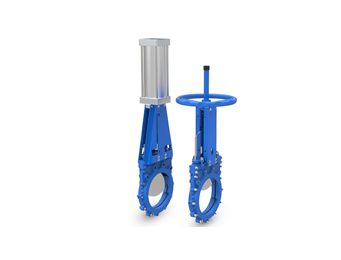 Manual one-way sealing knife gate valve