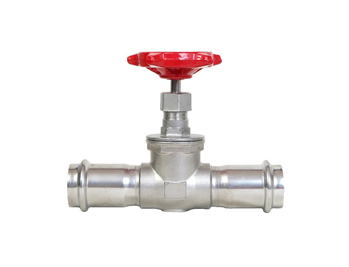 Stainless steel double clamp pressure connection globe valve